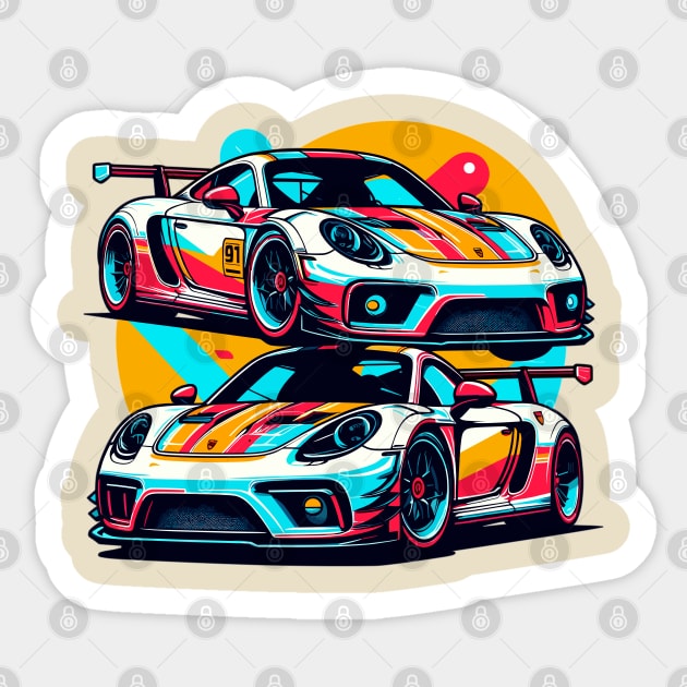 Porsche Carrera GT Sticker by Vehicles-Art